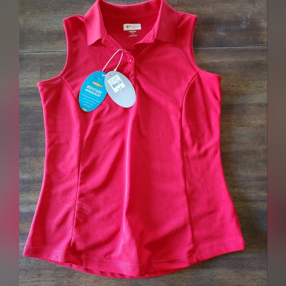 NWT Red Golf Tank Top size small